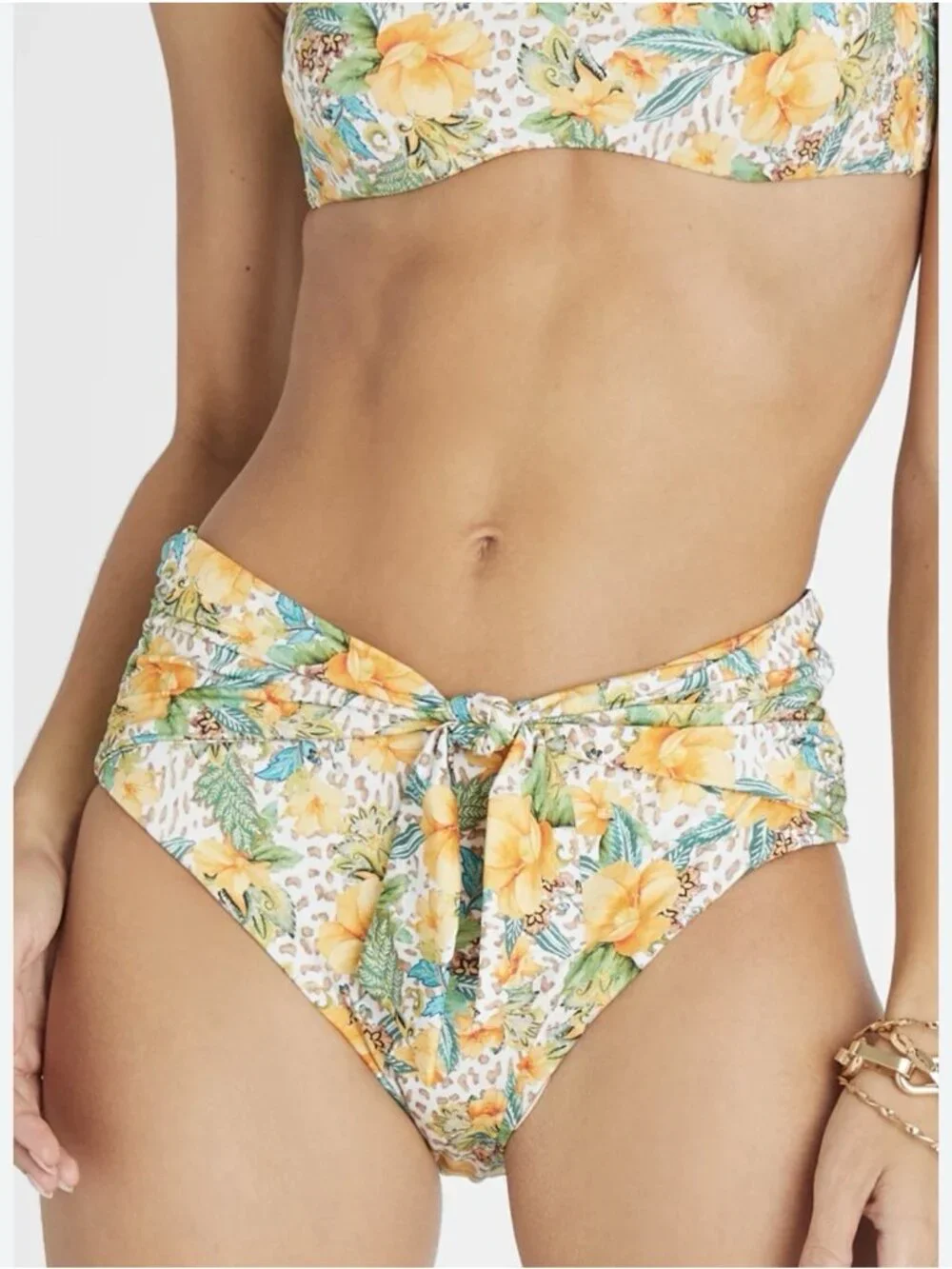 Aqua Blu Australia Womens Size 10 High-Waist Bikini Bottoms Dahlia Margot $85
